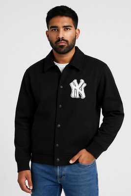 Damler Full Sleeve Solid, Printed Men Jacket