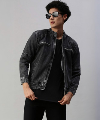 VOGATI Full Sleeve Solid Men Denim Jacket