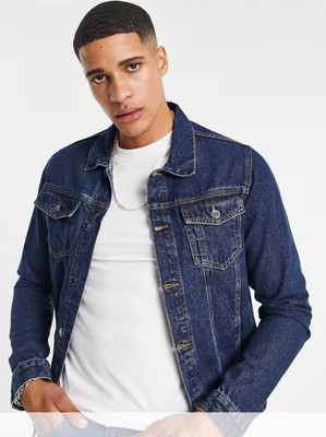 Masterly Weft Full Sleeve Solid Men Denim Jacket