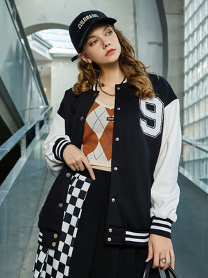 Deshi Look Full Sleeve Colorblock Girls Jacket
