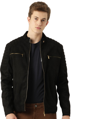 Leather Retail Full Sleeve Solid Men Jacket