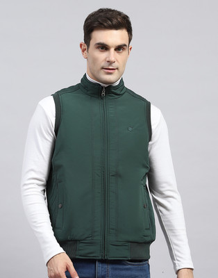 MONTE CARLO Sleeveless Solid Men Jacket