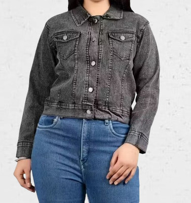 GlamSmart Full Sleeve Washed Women Denim Jacket
