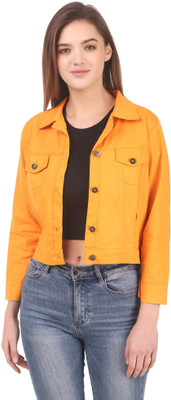 PWTI Full Sleeve Solid Women Denim Jacket
