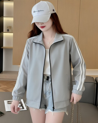 PERFECT PRODUCTIONS Full Sleeve Striped Women Jacket
