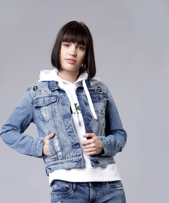 Tokyo Talkies Full Sleeve Washed Women Jacket