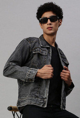 VOXATI Full Sleeve Dyed/Ombre Men Denim Jacket