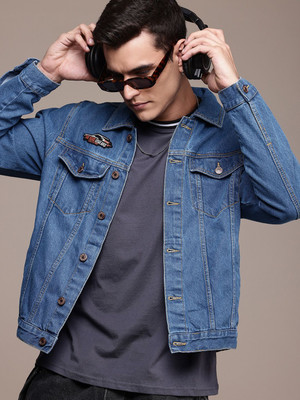 Roadster Full Sleeve Self Design Men Jacket