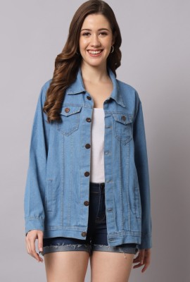 FUNDAY FASHION Full Sleeve Solid Women Denim Jacket