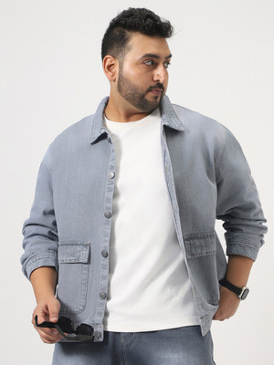 Urbano Plus Full Sleeve Solid Men Denim Jacket