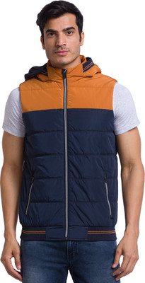 PARX Sleeveless Self Design Men Jacket