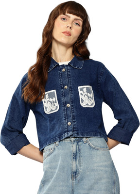Aarika Full Sleeve Embellished Women Denim Jacket