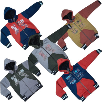 Seyor Full Sleeve Graphic Print Boys Jacket