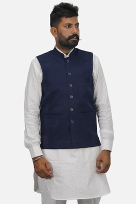 gargian master cut Sleeveless Striped Men Jacket