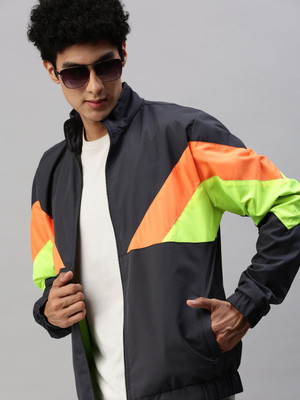 ANISHANFASHIONS Full Sleeve Colorblock Men Jacket