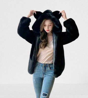 ShriShantiNath Full Sleeve Solid Women Jacket