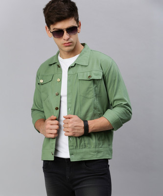 VOXATI Full Sleeve Solid Men Denim Jacket