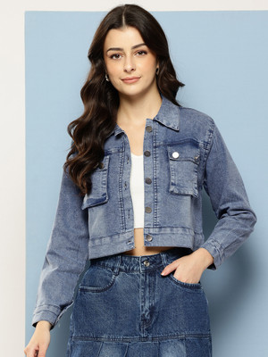 Roadster Full Sleeve Solid Women Denim Jacket