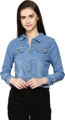 Bicado Full Sleeve Washed Women Denim Jacket