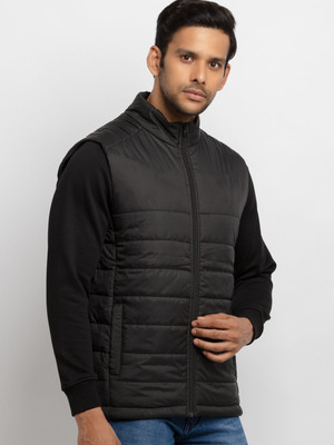 PP TRENDS Sleeveless Self Design Men Jacket