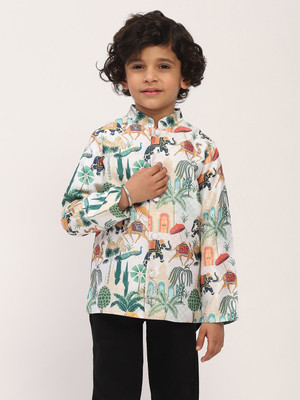 Spunkies Full Sleeve Printed Boys Jacket