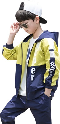 Shozuj Full Sleeve Self Design Boys Jacket