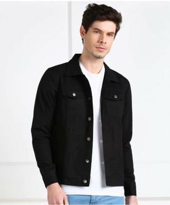 Emmy Word Full Sleeve Solid Men Denim Jacket