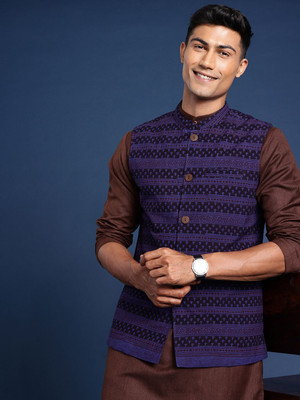 Taavi Sleeveless Printed Men Jacket