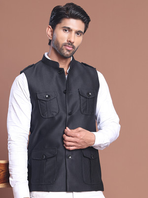 Jompers Sleeveless Embroidered Men Jacket