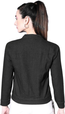Tripursundari Fashion Full Sleeve Self Design Women Denim Jacket