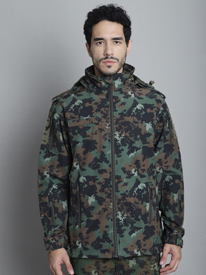 MOUNTMILLER Full Sleeve Camouflage Men Jacket