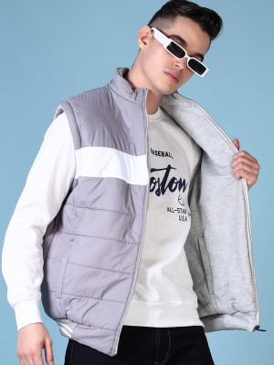 V-MART Sleeveless Colorblock Men Jacket