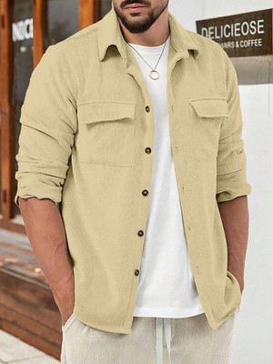 COMBRAIDED Full Sleeve Self Design Men Jacket