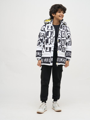 Jack & Jones Junior Full Sleeve Printed Boys Jacket