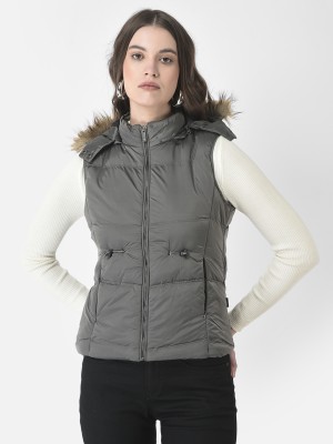 CRIMSOUNE CLUB Sleeveless Solid Women Jacket