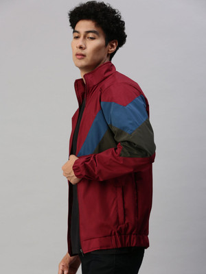 ANISHANFASHIONS Full Sleeve Colorblock Men Jacket