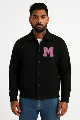 Damler Trennding Full Sleeve Solid, Applique Men Jacket