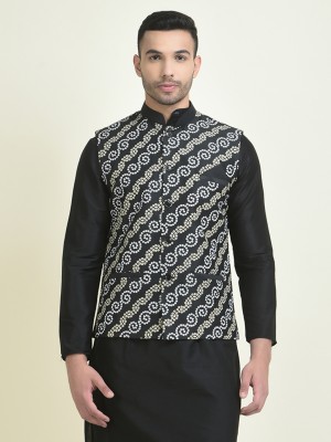 DEYANN Sleeveless Printed Men Jacket