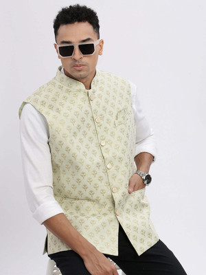 SHOWOFFFF Sleeveless Printed Men Jacket