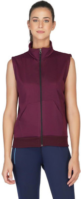 UZARUS Sleeveless Solid Women Jacket