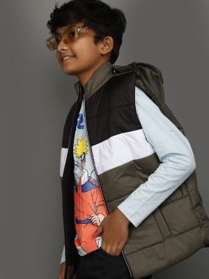 V-MART Sleeveless Colorblock Boys Jacket