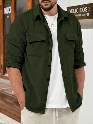 COMBRAIDED Full Sleeve Self Design Men Jacket