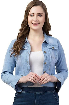 Zisim 3/4th Sleeve Solid Women Denim Jacket