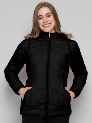 Eddicted Full Sleeve Self Design Women Jacket