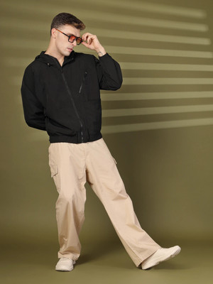 CHKOKKO Full Sleeve Solid Men Jacket