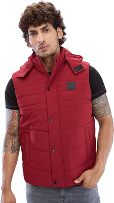 Spykar Sleeveless Solid Men Jacket