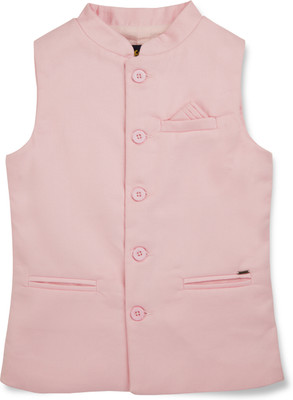 GINI & JONY Sleeveless Solid Boys Jacket