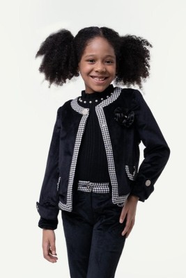 One Friday Full Sleeve Solid Girls Jacket