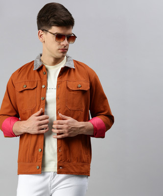 VOXATI Full Sleeve Solid Men Denim Jacket
