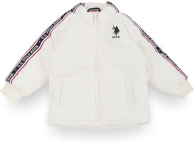U.S. POLO ASSN. Full Sleeve Solid, Striped Boys Jacket